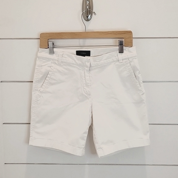 Lands' End Pants - J CREW size 4 white cotton shorts